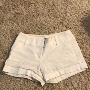 Express white shorts